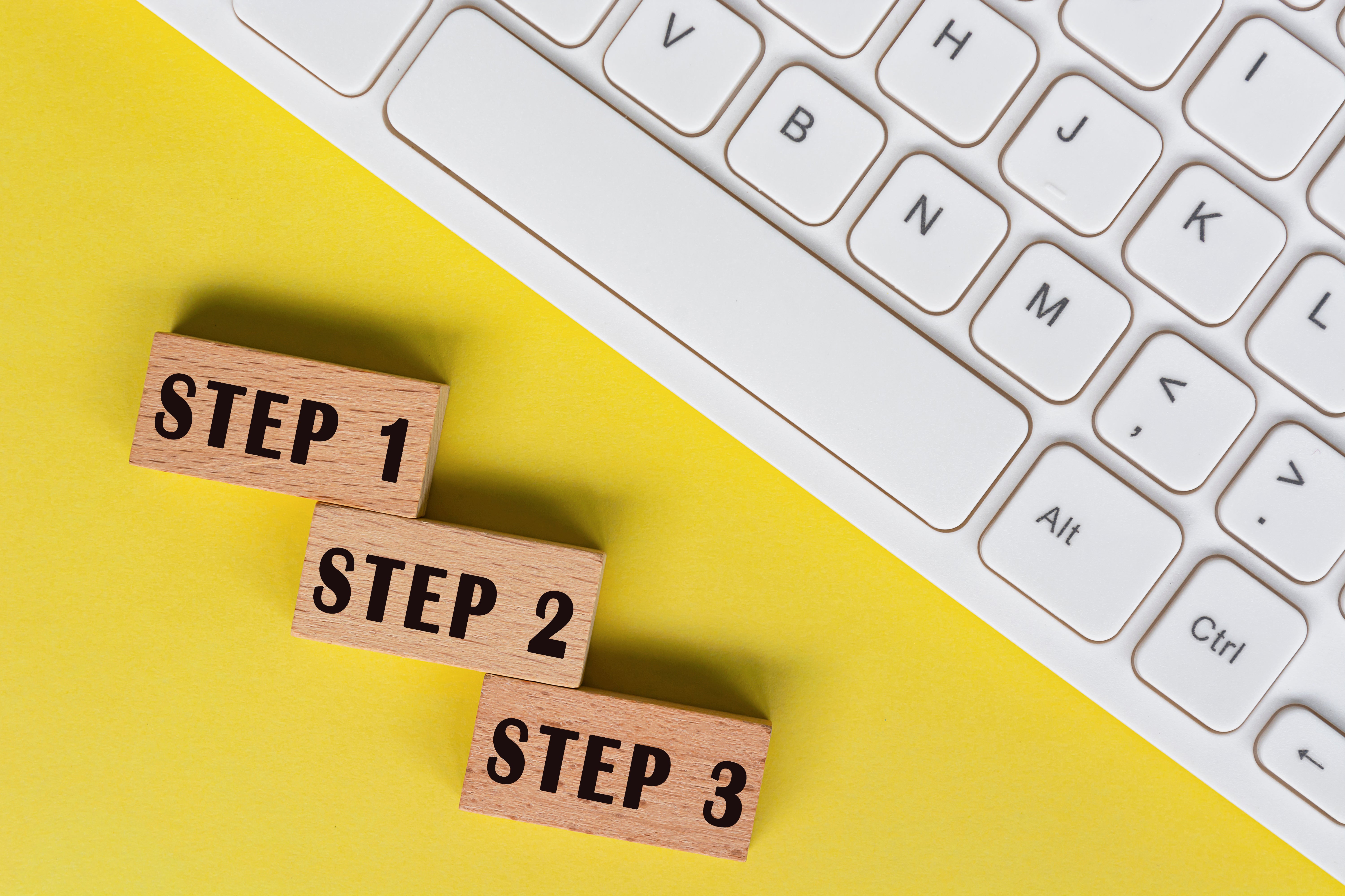 step by step
